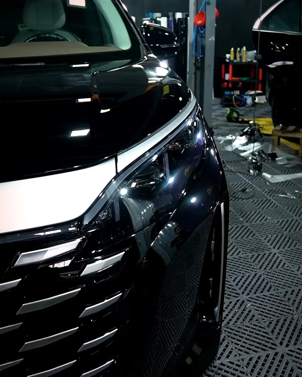 BYD eMAX 9 after paint protection film