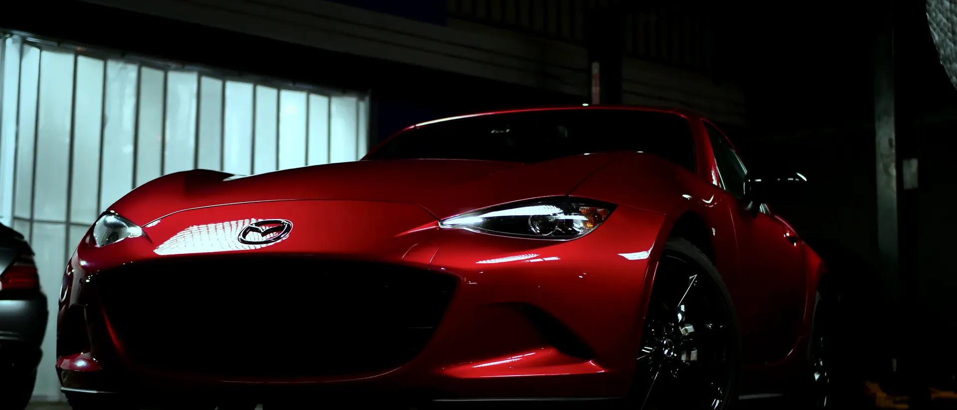 Red Mazda MX-5 RF after paint protection film